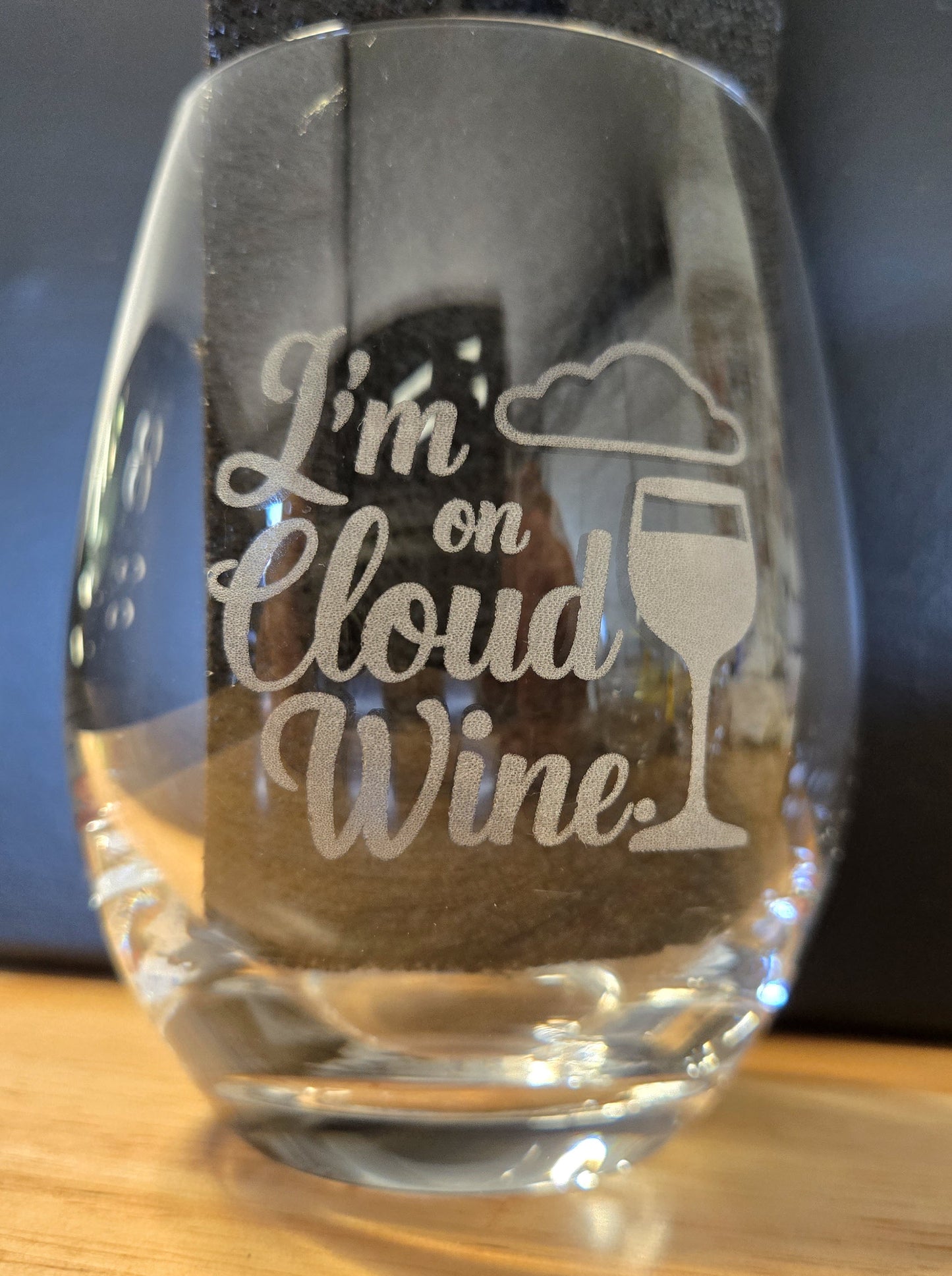 Personalized Stemless Wine Glass 15Oz - One Side Engravings