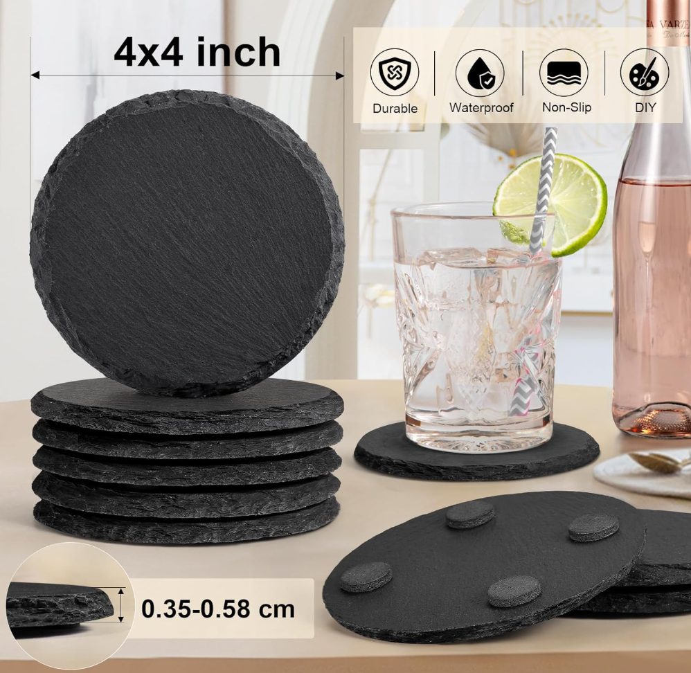 Personalized Slate Coasters (Set of 4)