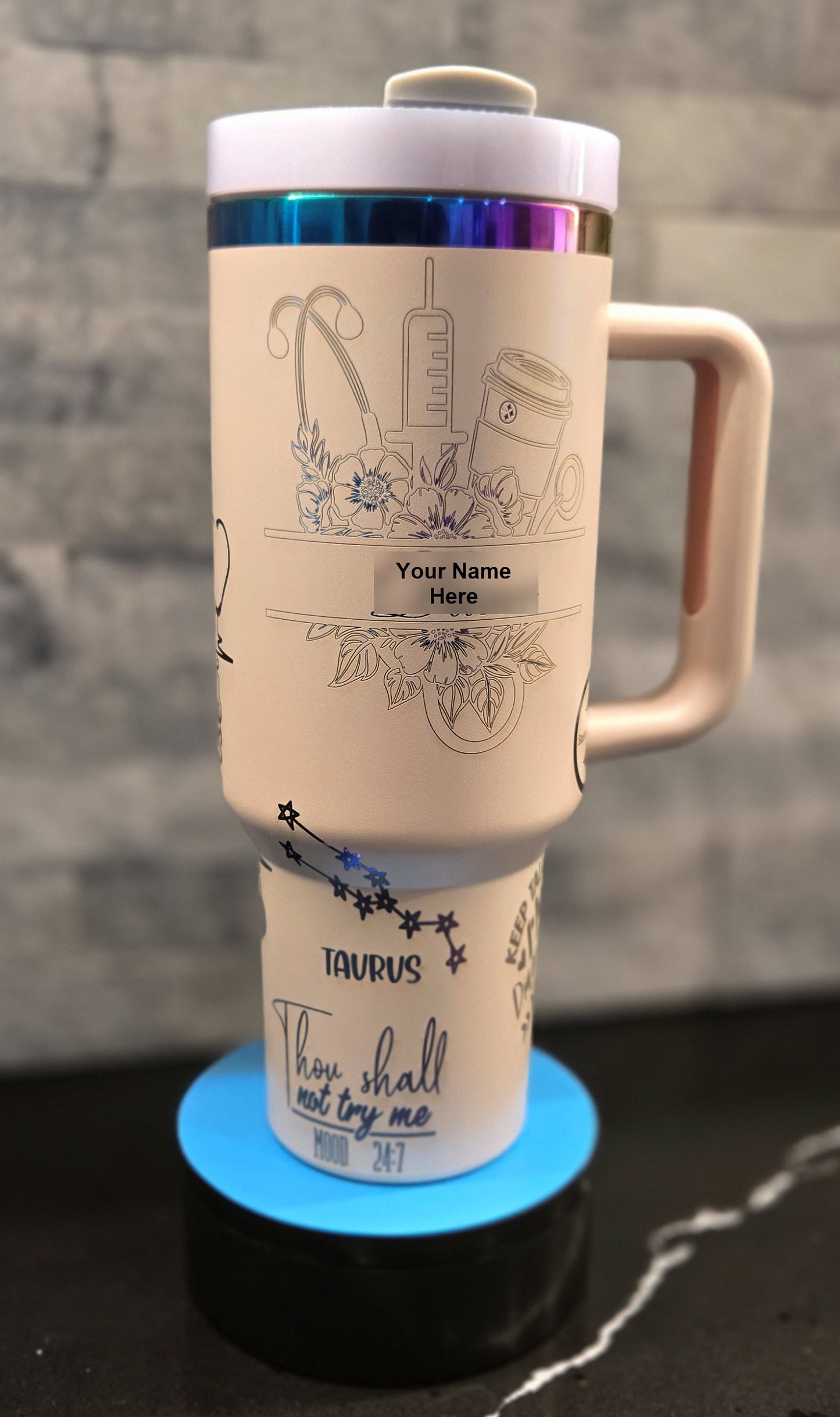 Themed Full Wrap Stainless Steel Tumbler