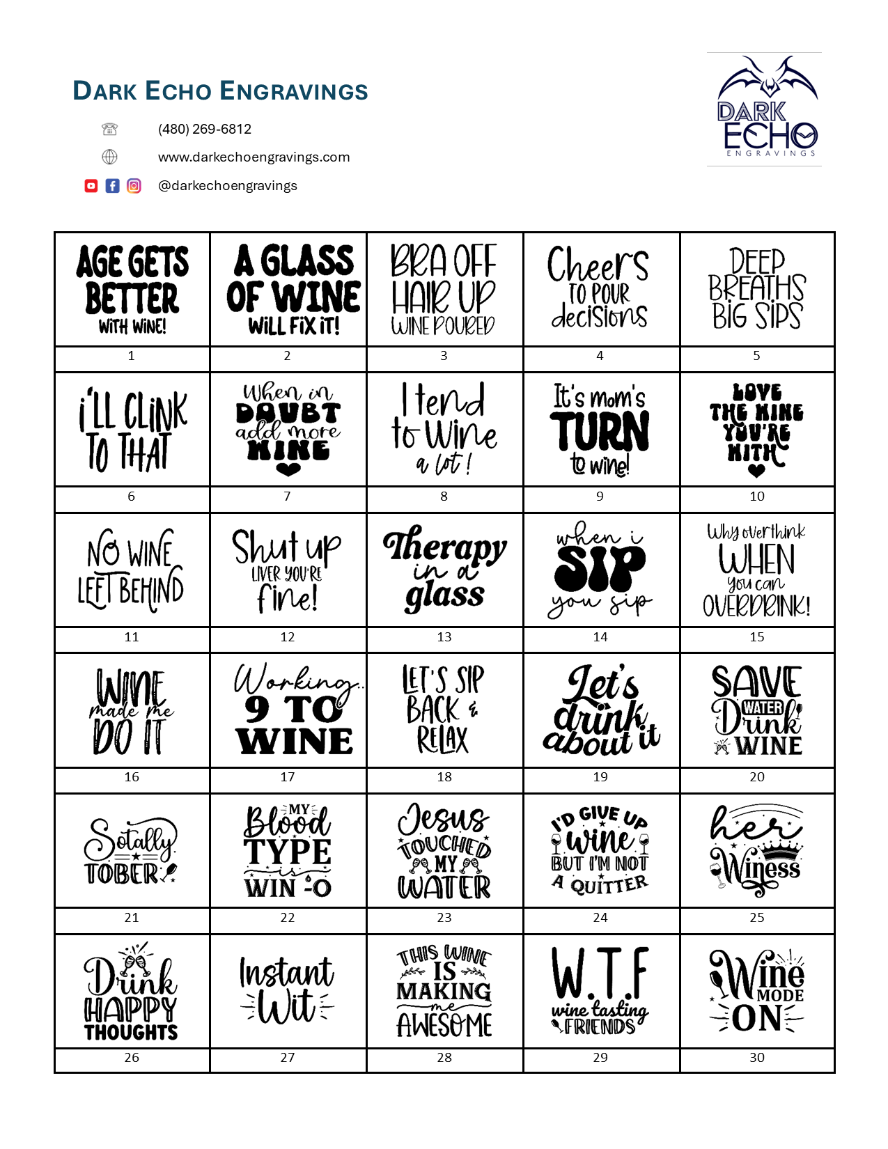 Personalized Stemless Wine Glass 15Oz - One Side Engravings